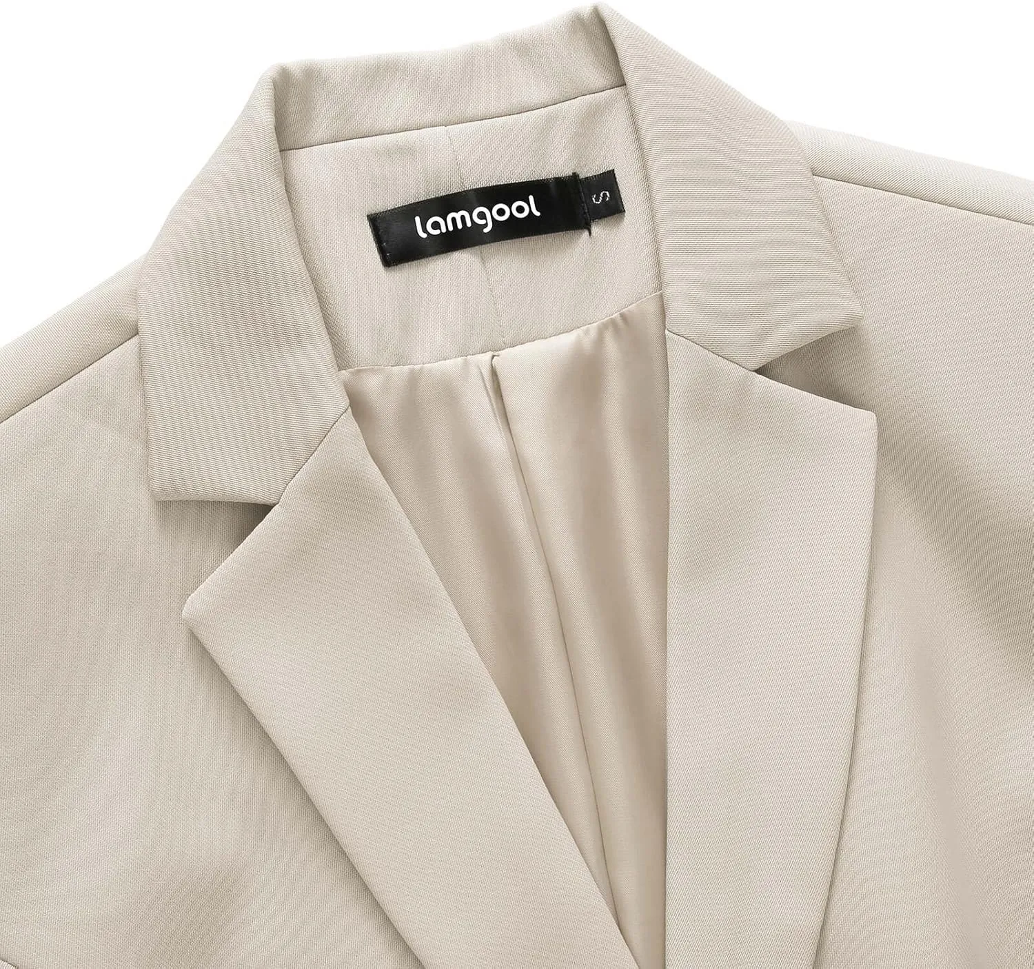Lamgool Women's 2 Piece Business Suit Single Breasted Blazer Pant Set Slim Fit for Work Office Daily Wear