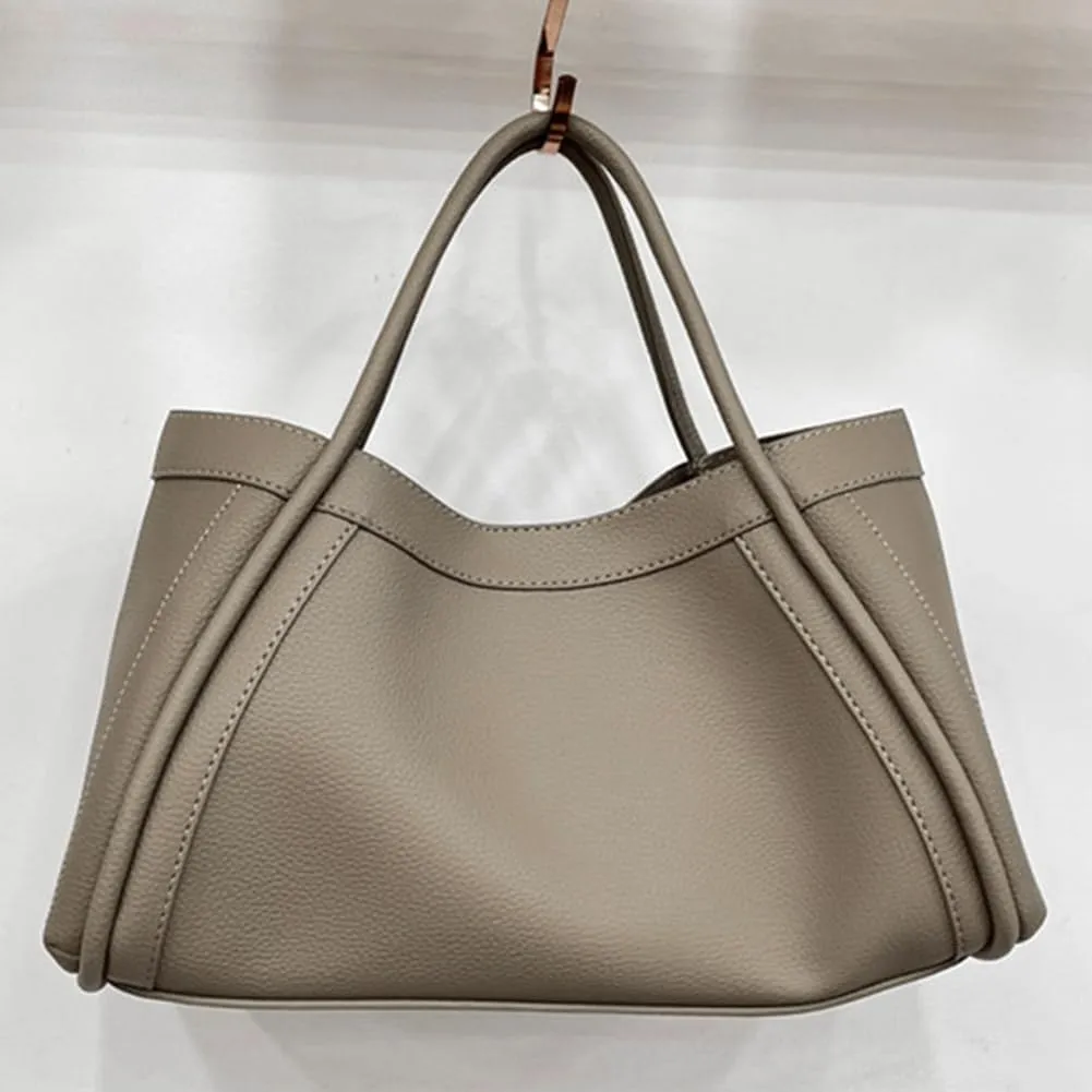 Large Vegan Leather Work Tote Bag for Women | Stylish Commuting Bag with Small Purse for Handmade Leather Shoulder Bags