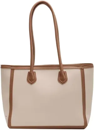 Leather Tote Bag for Women Stylish Shoulder Handbag Large Capacity Tote Purse Casual Work Bag Waterproof Shopping Bag