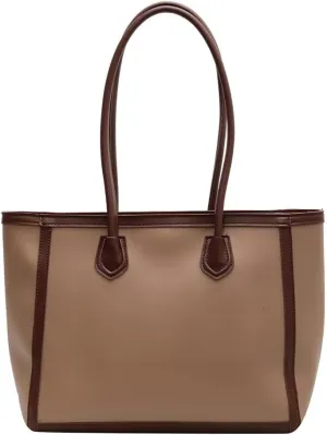 Leather Tote Bag for Women Stylish Shoulder Handbag Large Capacity Tote Purse Casual Work Bag Waterproof Shopping Bag