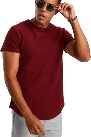 Leif Nelson Mens Oversize Slim Fit Crewneck Cotton T shirt Short Sleeve Classic Stylish Skin Friendly Tee