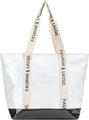 Lushandy Beach Bag for Women Waterproof Sandproof Tote Bag with Zipper Larger Plastic Tote Bag Lightweight Clear Hobo Handbag