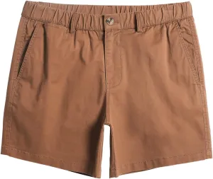 maamgic Men's Classic-fit 5.5" Cotton Casual Shorts Elastic Waistband with Multi-Pocket Daily Wear Walking Summer Outfit