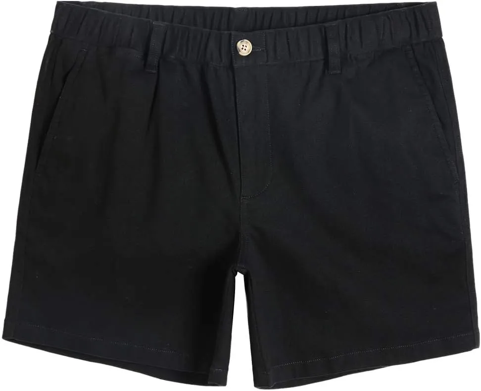 maamgic Men's Classic-fit 5.5" Cotton Casual Shorts Elastic Waistband with Multi-Pocket Daily Wear Walking Summer Outfit