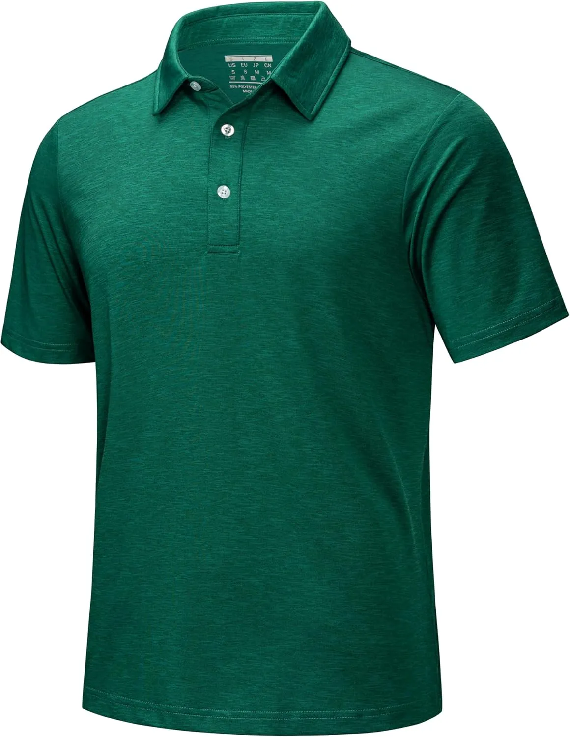 MAGCOMSEN Men's Short-Sleeve Polo,Golf Shirts for Men 3-Button Moisture Wicking,Athletic Outdoor Collared T-Shirt