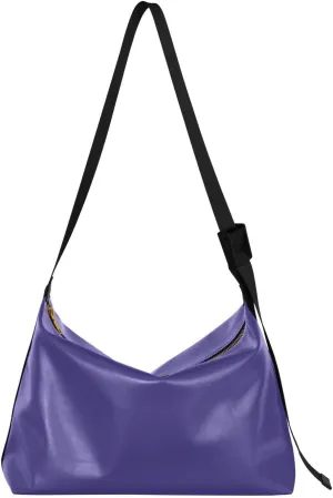 Magenta Crossbody Bag for Women Men with Adjustable Strap PU Leather Shoulder Hobo Purse Bag 20868