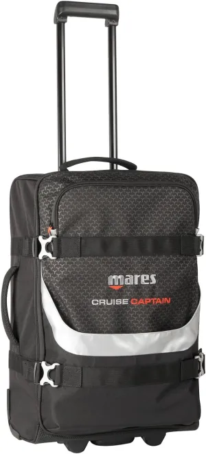 Mares Cruise Captain Compact Diving Gear Luggage Air Travel Roller Bag w/Telescopic Handle, 42-Liter Capacity