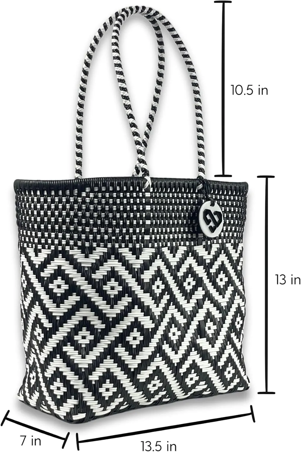 MARIA VICTORIA Women's Waterproof Plastic Tote - Medium, Stylish Spring/Summer Bag for Daily Use & Travel