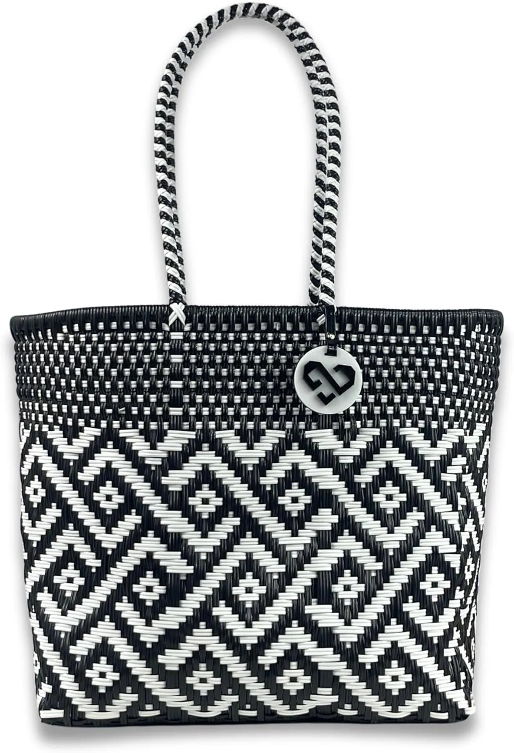 MARIA VICTORIA Women's Waterproof Plastic Tote - Medium, Stylish Spring/Summer Bag for Daily Use & Travel
