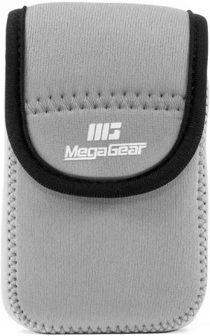 MegaGear Ultra Light Neoprene Camera Case Compatible with Fujifilm XF10, Gray, Compact (MG1539), PU Leather