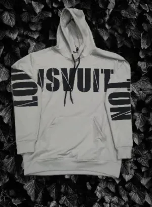 MEN WOOLEN FLEECE LIGHT GRAY EXCLUSIVE FULL SLEEVES HOOD WITH POCKETS