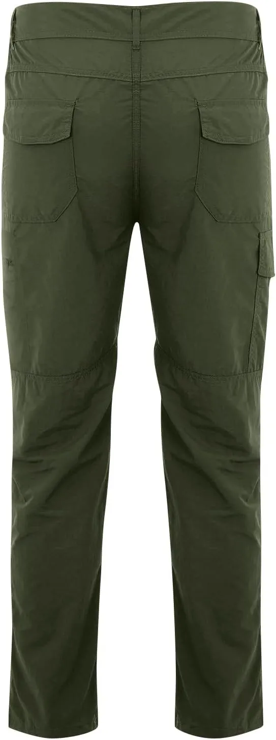 Mencomfy Cargo Pants Waterproof Ripstop Flex Work Pants Construction Tactic Hiking Outdoor Lightweight Trousers