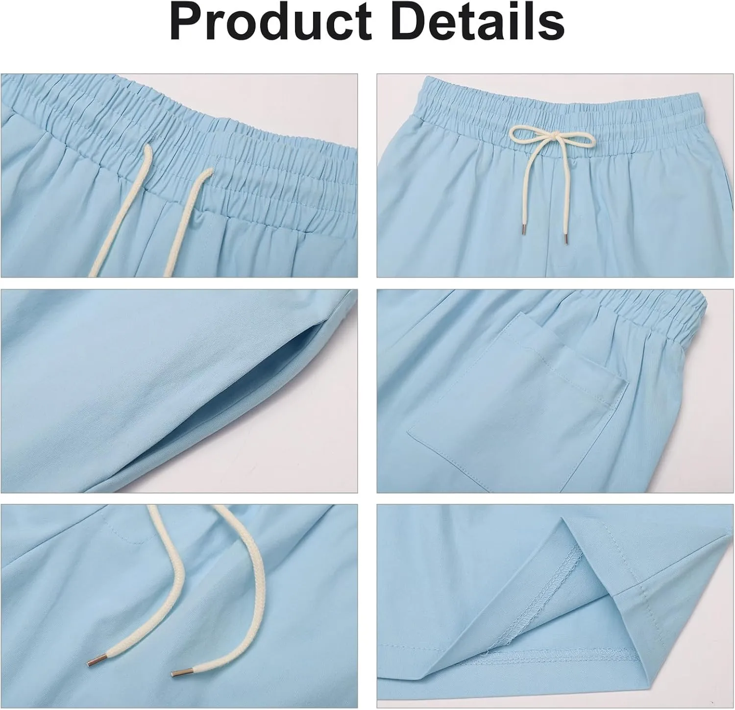 Mens 5" Shorts Cotton Casual Classic Fit Elastic Waist Summer Daily Wear Workout Short