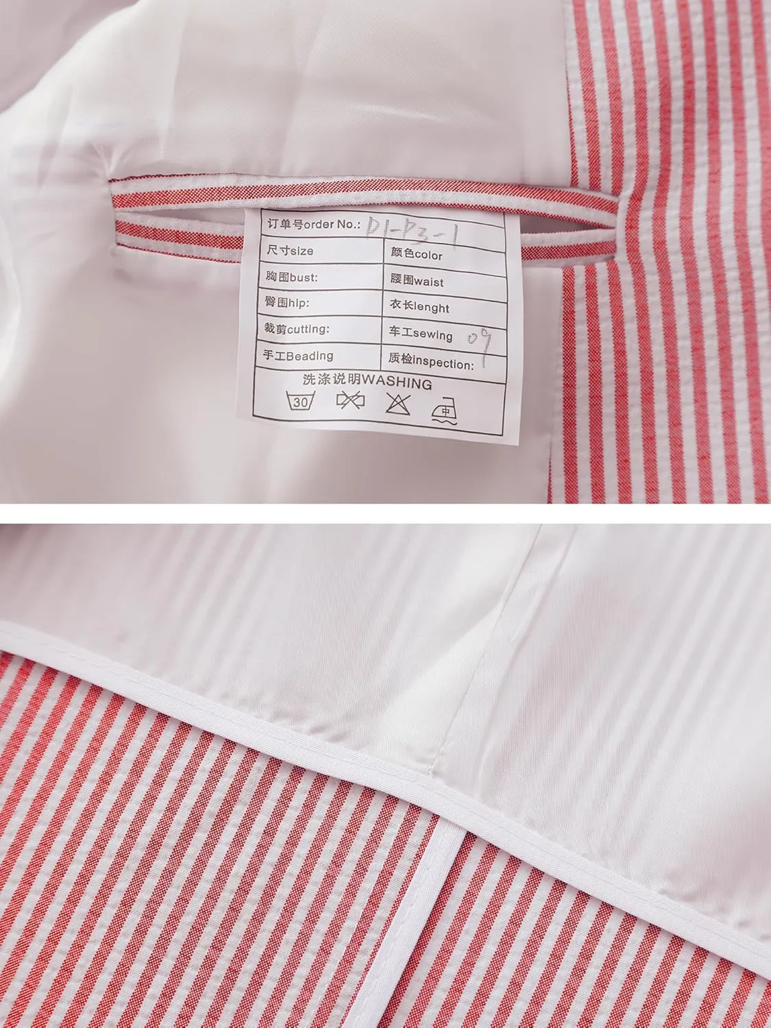 Men's Big & Tall Striped Seersucker Blazer Casual Lightweight Suit Jacket Summer Beach Wedding Daily Wear