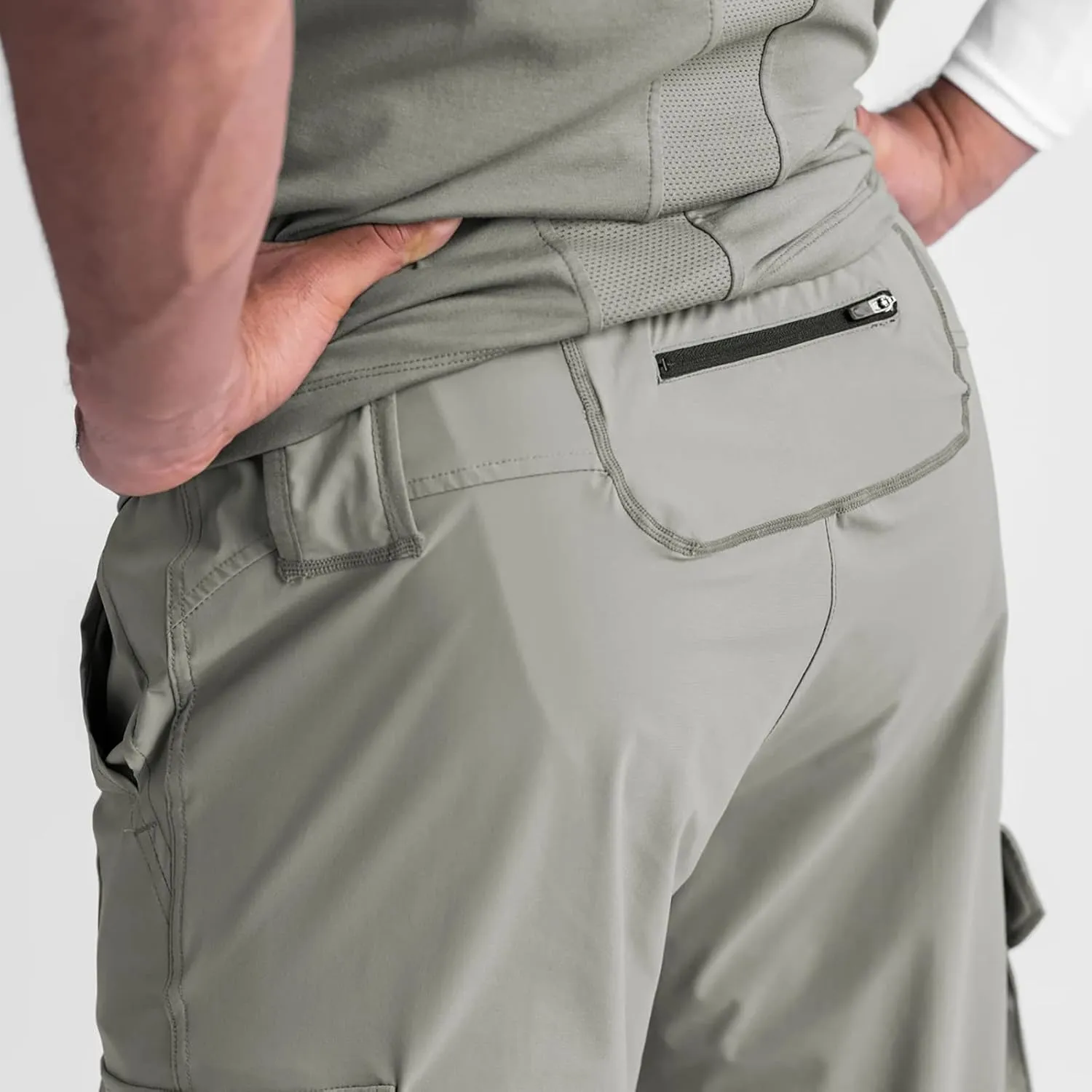 Men's Cargo Pants Drawstring Skinny Stretch Waist Cycling Climbing Sweatpants Fashion Beam Feet Slacks Tapered