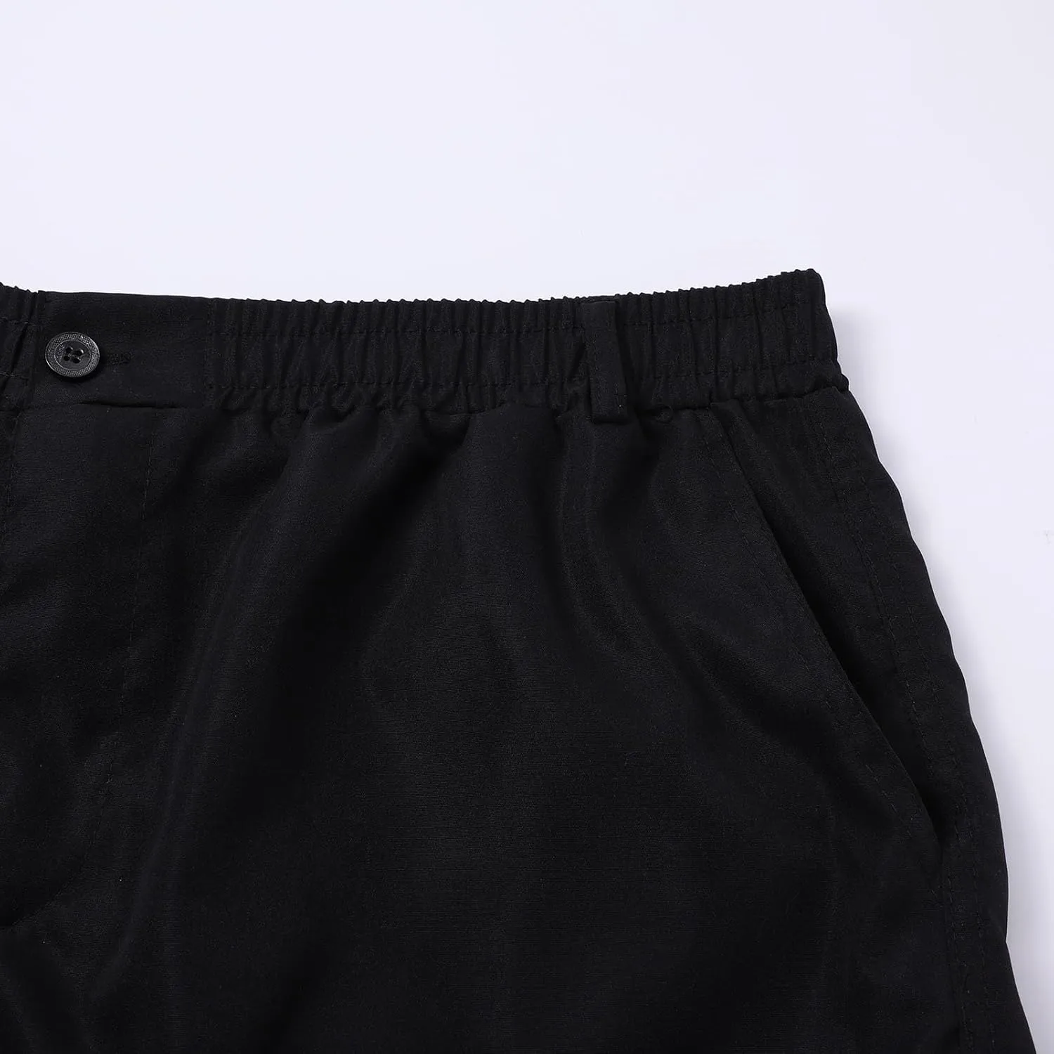 Men's Cargo Sweatpants Lightweight Drawstring Casual Joggers Loose Open Bottom Athletic Pants for Men with Pockets