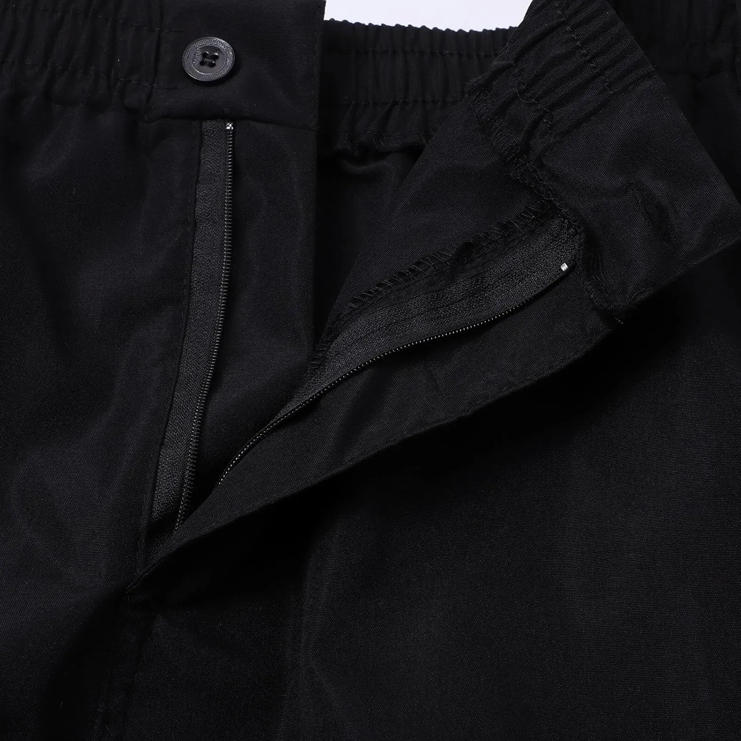 Men's Cargo Sweatpants Lightweight Drawstring Casual Joggers Loose Open Bottom Athletic Pants for Men with Pockets