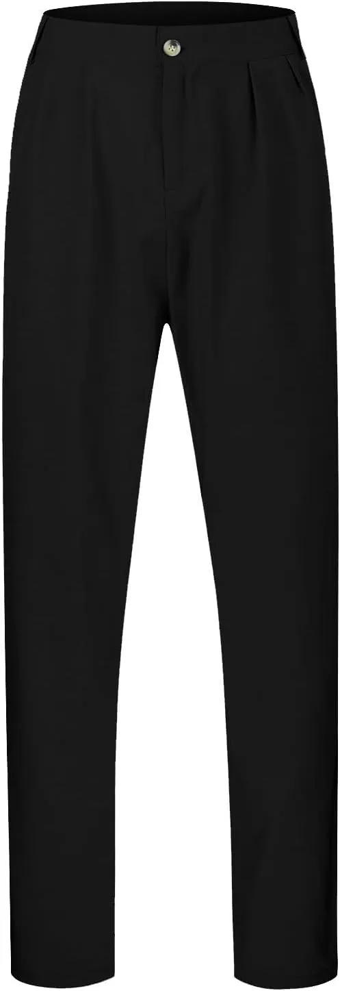 Mens Casual Pants Loose Fit Straight Leg Breathable Summer Beach Pants Plus Size Stretch Outdoor Hiking Jogging Trousers
