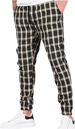Mens Casual Slim Skinny Stretch Flat Front Solid Comfy Fashion Style Business Dress Slacks Chinos Pants