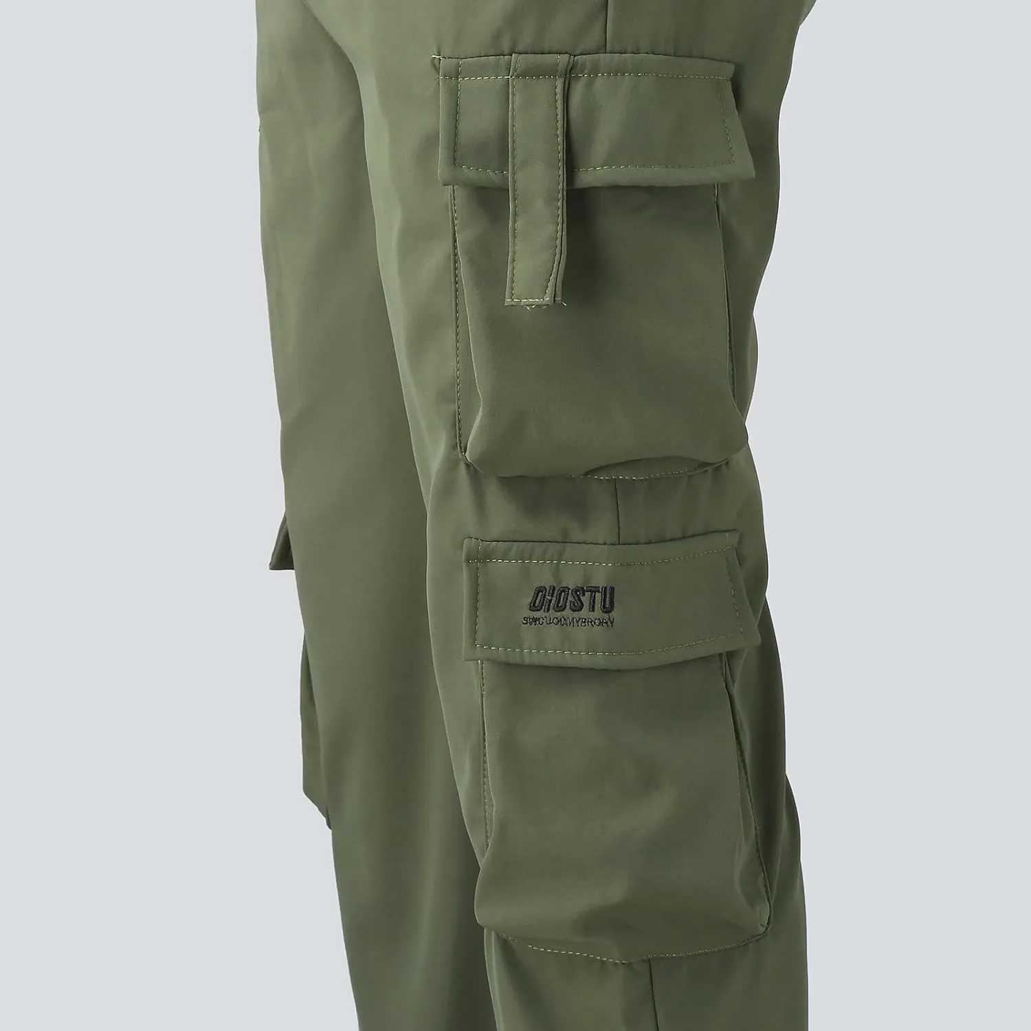 Men's Causal Cargo Pants Sports Pants Trousers Loose-Fit Classic Comfy Daily Wear with Multi-Pocket Hiking Joggers