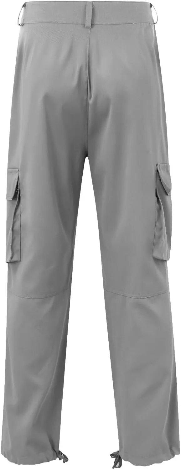 Men's Causal Cotton Cargo Pants,Loose-Fit Comfy Classic Lightweight Daily Wear with Multi-Pocket Athletic Joggers