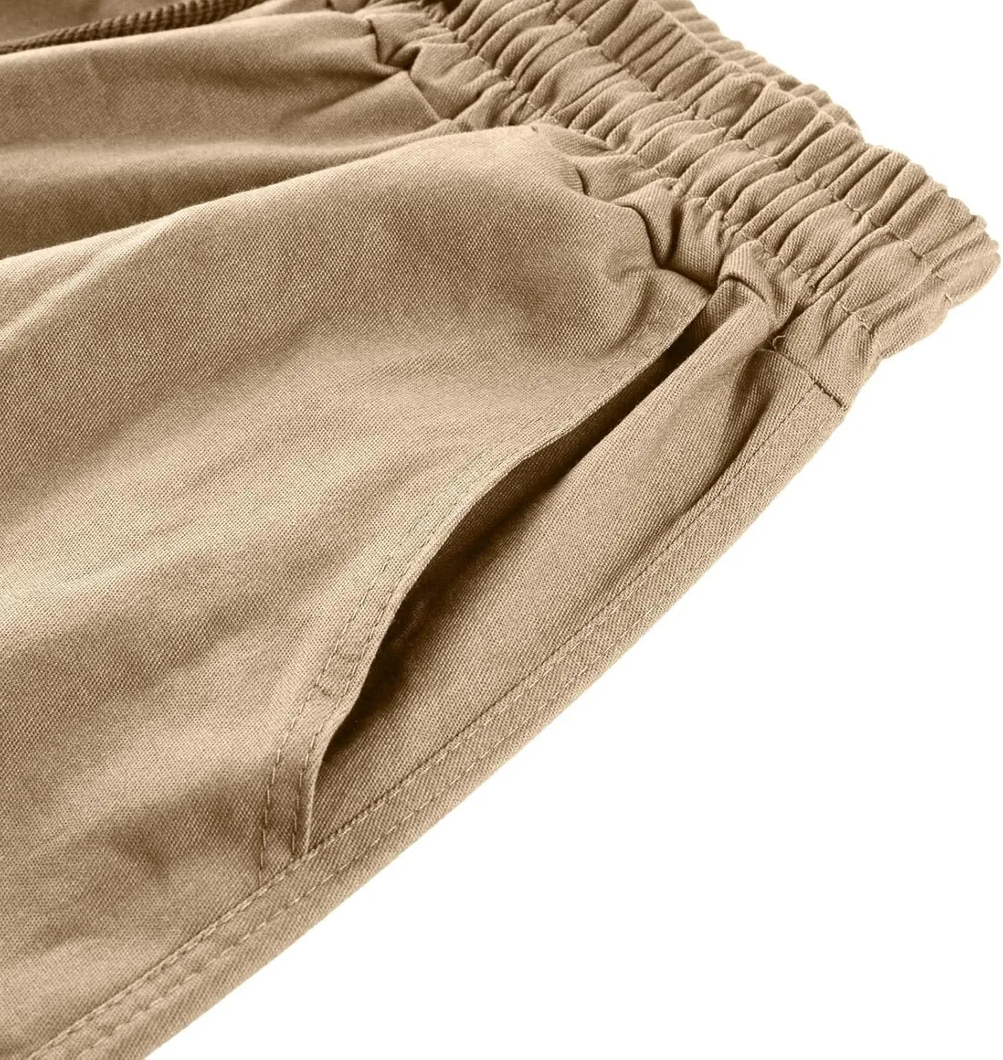 Men's Causal Wide Leg Cargo Pants Athletic Pants Loose-Fit Classic Lightweight Comfy Daily Wear with Multi-Pocket