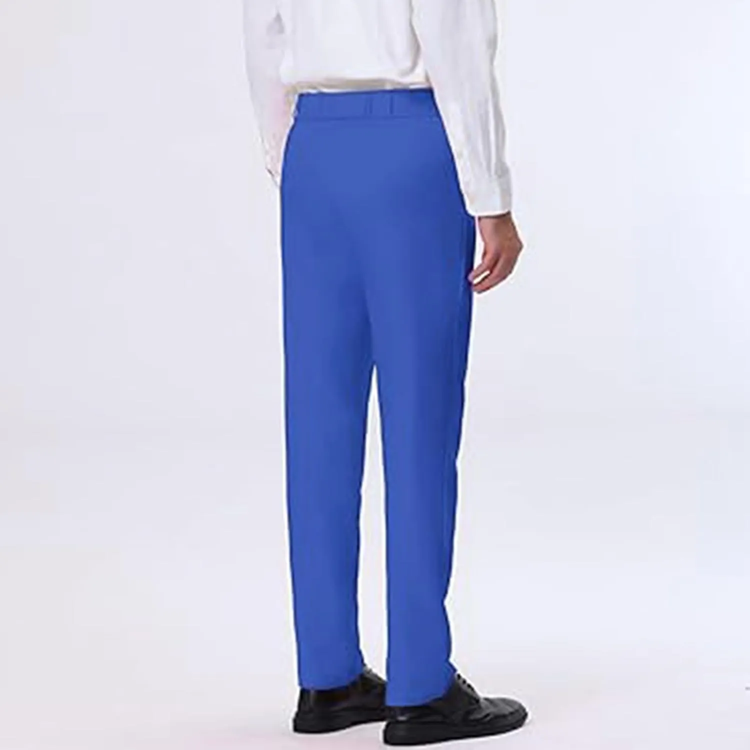Mens Dress Pants Slim Fit Stretch Formal Pants for Men Golf Pants Wrinkle-Resistant Flat Front Chino Pant Classic