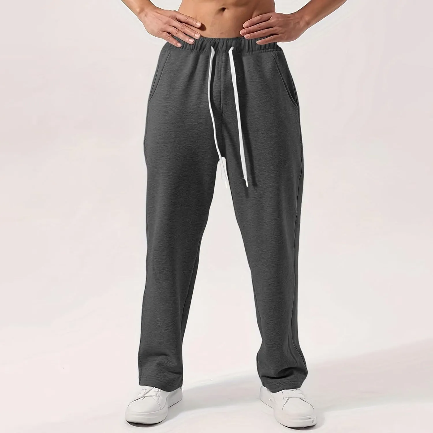 Men's Hiking Pants Cargo Pants Lightweight Stretch Joggers Casual Drawstring Pants Sweatpants Loose Fit with Pockets