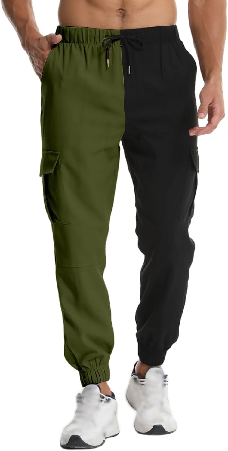 Mens Linen Loose Fit Boho Elastic Drawstring Waist Casual Beach Yoga Travel Baggy Work Pajama Trousers Pants