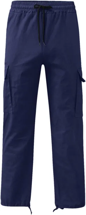 Men's Linen Pants Casual Twill Chino Lace Up Pants Fashion Baggy Sweatpants Lightweight Joggers Athletic Pants