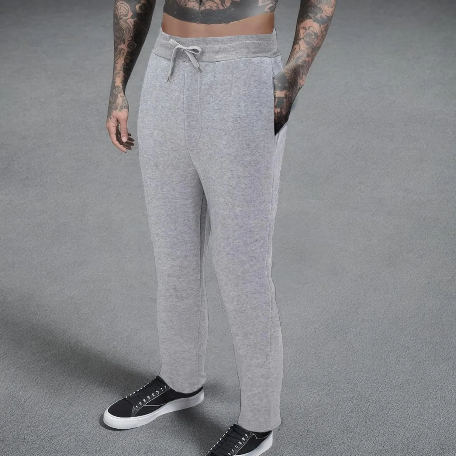 Men's Pleated Stitch Straight Leg Long Pants Men's Bootcut Corduroy Pants Oversized Sweatpants Men's Black Workout Pants Men