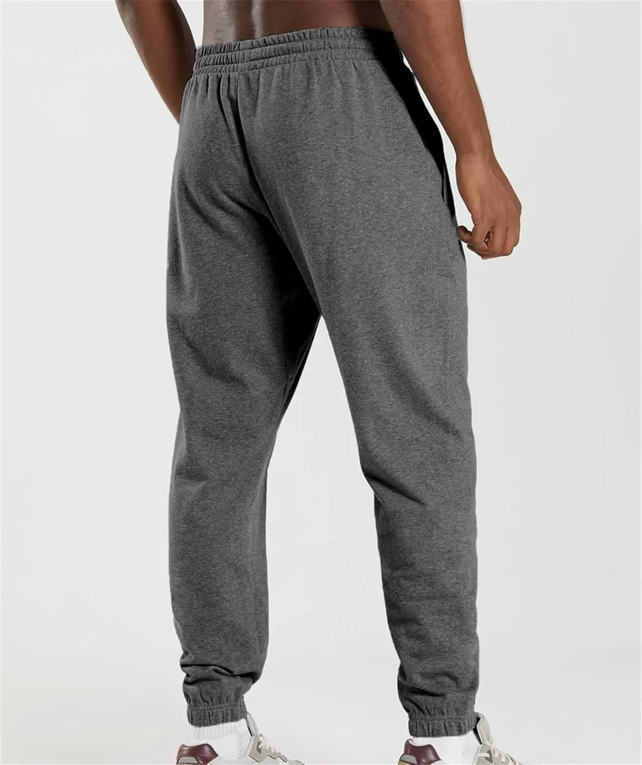 Men's Workout Tapered Pants Stripe Drawstring Sweatpants Slim Fit Solid Baggy Pants Gym Athletic Joggers Sweatpants