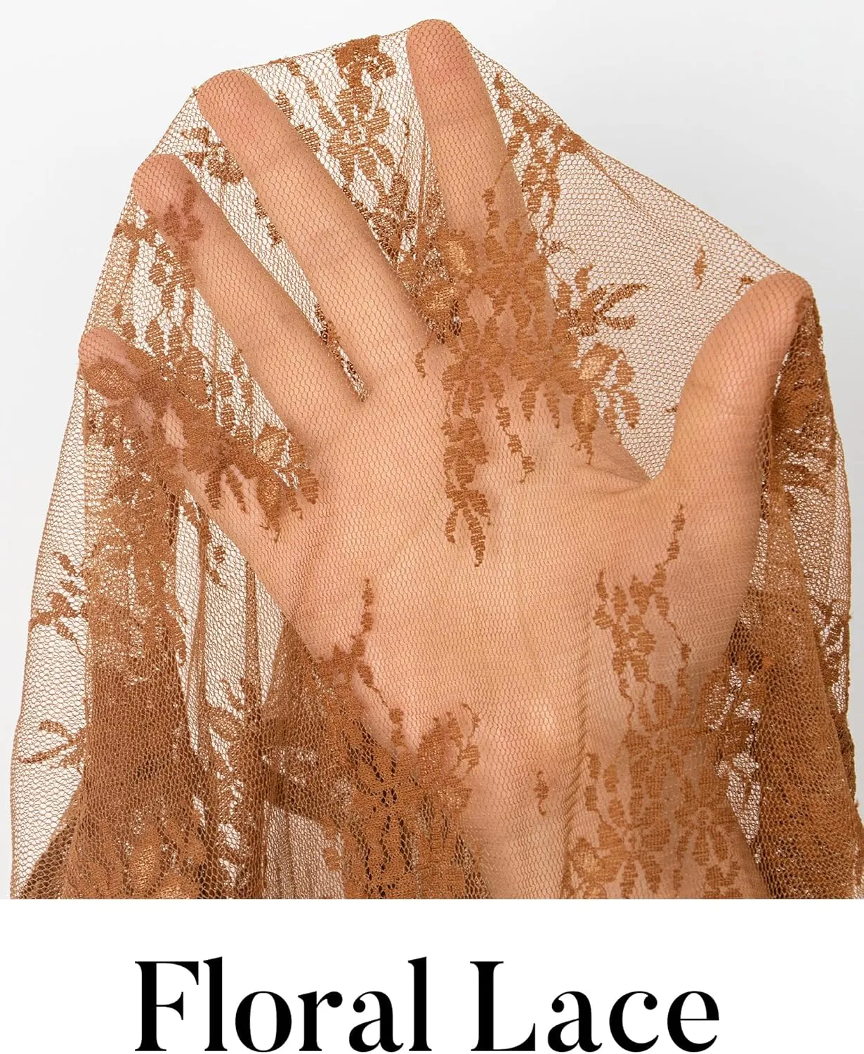 MEROKEETY Womens 2025 Spring Lace Sheer Mesh Top Crewneck Sexy Y2k See Through Going Out Long Sleeve Blouse Shirts