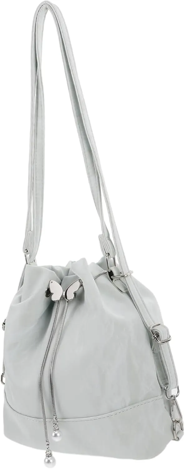 Mint Green Bucket Bag for Women Durable Sling Bag with Dual Shoulder Straps Stylish Everyday Use Purse for Fashionable Outings Capacity for Essentials
