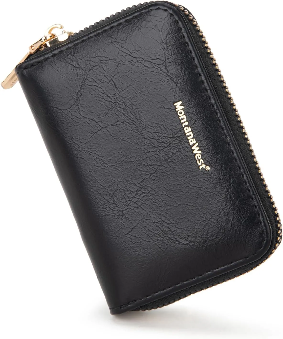 Montana West Small Credit Card Holder for Women Rfid Blocking Compact Card Organizer Multiple Card Slots With Zipper