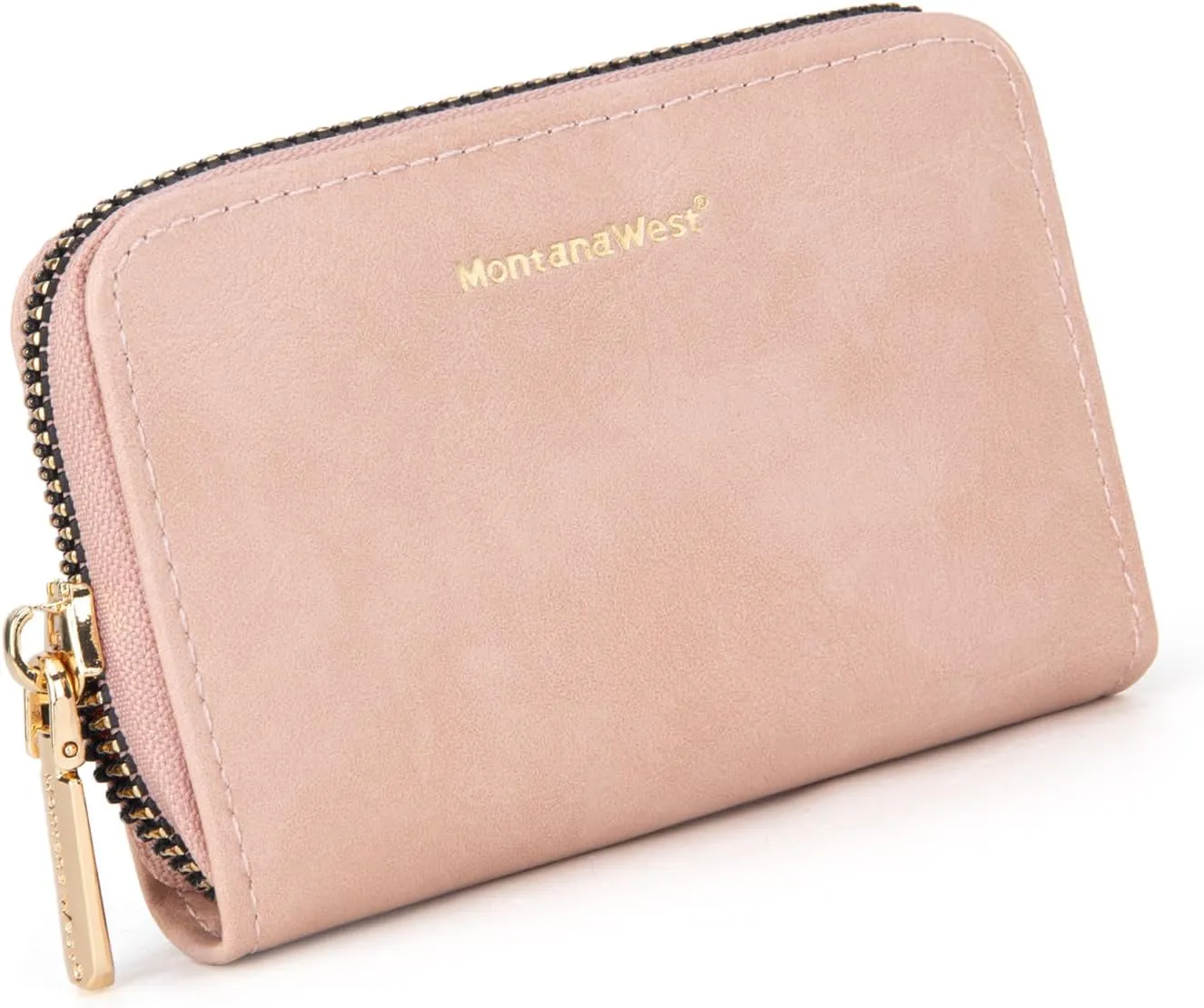 Montana West Small Credit Card Holder for Women Rfid Blocking Compact Card Organizer Multiple Card Slots With Zipper