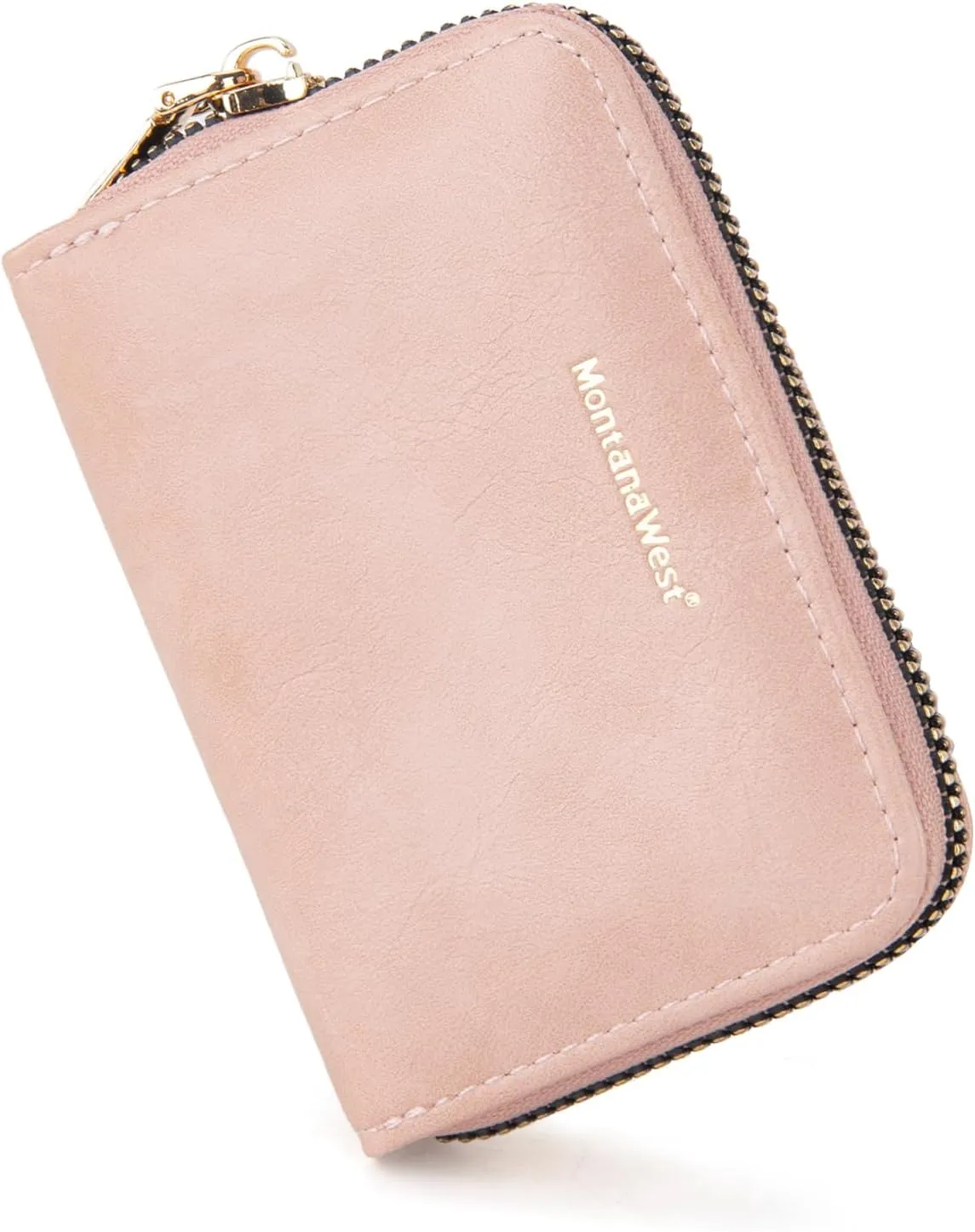 Montana West Small Credit Card Holder for Women Rfid Blocking Compact Card Organizer Multiple Card Slots With Zipper