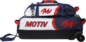 MOTIV Apex Triple Slim-Roller Bowling Bag With Shoe Bag | Compact premium design | Limited Edition Liberty theme
