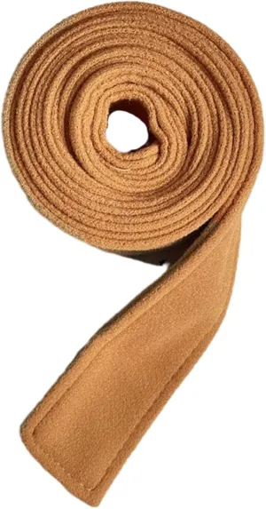 Muloo Unisex-Adults Woolen Cinch Belt, Approx. 180x5cm/ 70.87x1.97in, Brown, Solid, Tie Closure, Perfect for Daily Wear and Overcoats