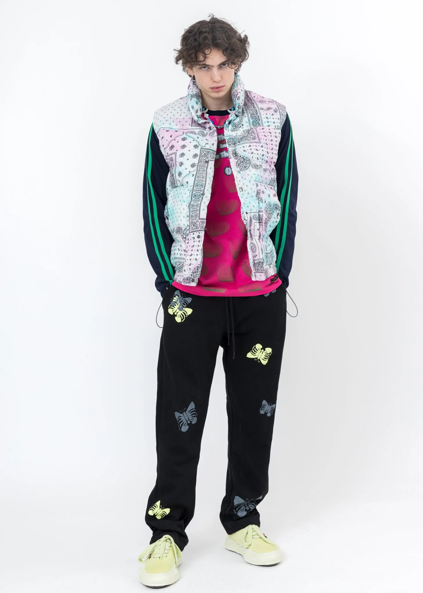 Multi Paisley Patchwork Down Vest