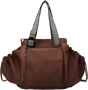 Multifunctional Travel Organizer Bag for Ladies - Doubles as a Stylish Backpack, Crossbody and Shoulder Bag, Boasts Great Storage Capacity (Dark Brown)