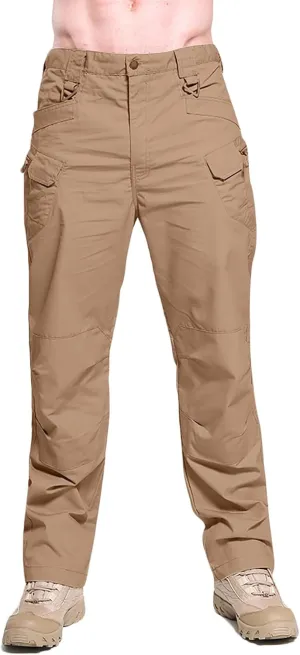 Muscularfit Cargo Pants Men Camouflage Buckle Zipper Straight Tooling Trousers Multi Pockets Causal Cotton Outdoor Sweatpant