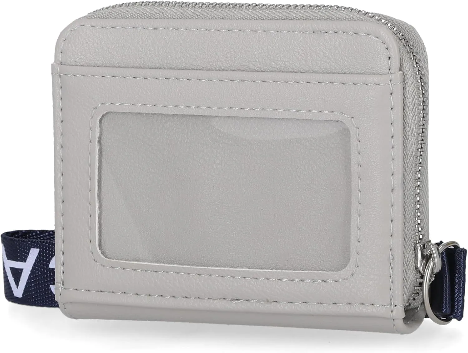 Nautica Everglades Small Wallet for Women, Compact Thin Wristlet, Credit Card Wallet with ID Window, Zippered Coin Purse, Dove