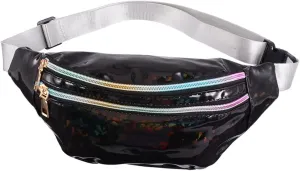 NOLITOY Women's Crossbody Belt Bag Fashionable Sequin Waist Pack Waterproof Compact for Daily Use