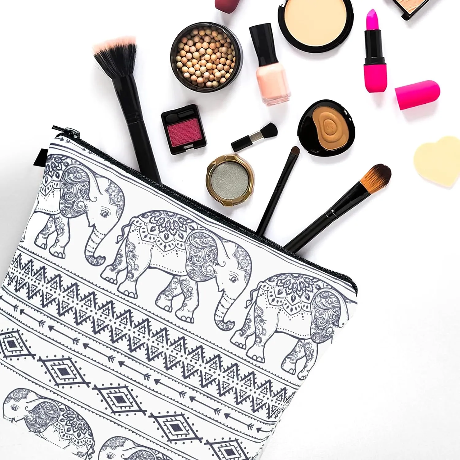 Noozion Large Makeup Bag Cosmetic Bag for Women Travel Bags Makeup Pouch for toiletries Water Resistant Girls Gift