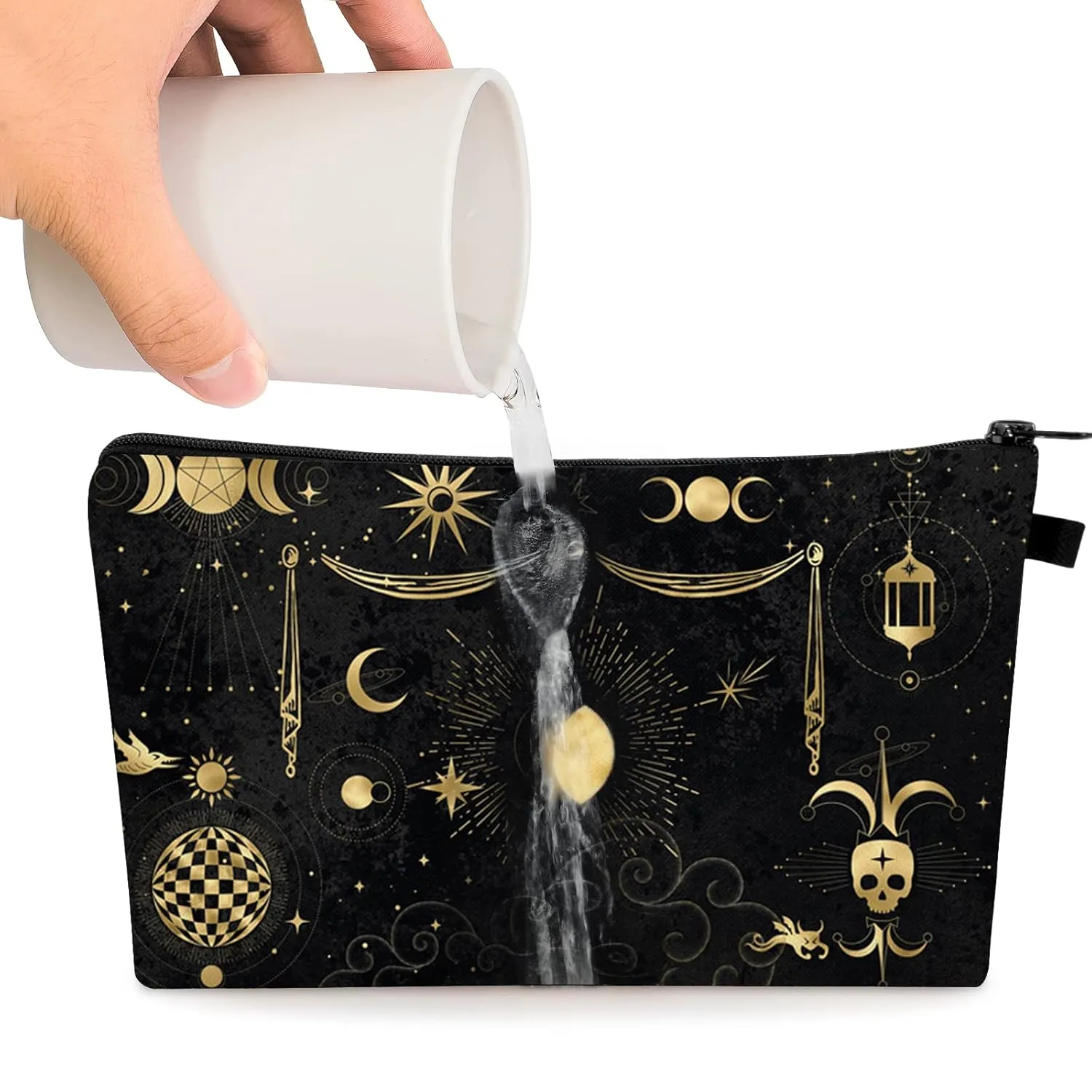 Noozion Makeup Bag for Purse Cute Cosmetic Bag Travel Toiletry Bag Pouch Waterproof Organizer Bag for Women Girls