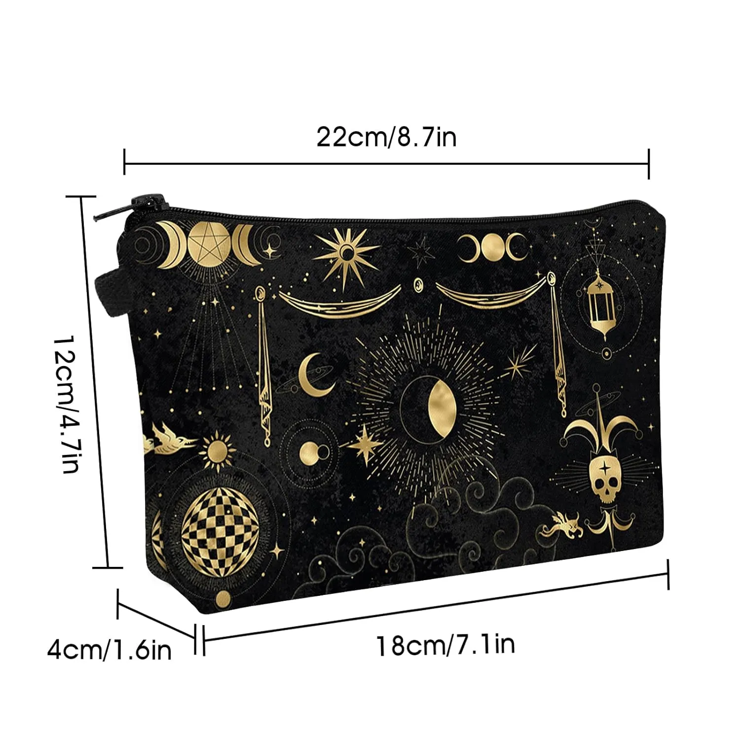 Noozion Makeup Bag for Purse Cute Cosmetic Bag Travel Toiletry Bag Pouch Waterproof Organizer Bag for Women Girls