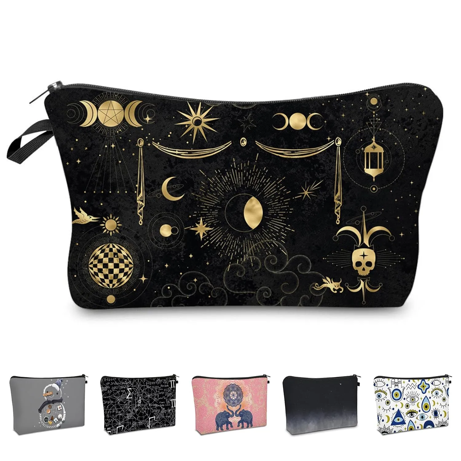 Noozion Makeup Bag for Purse Cute Cosmetic Bag Travel Toiletry Bag Pouch Waterproof Organizer Bag for Women Girls