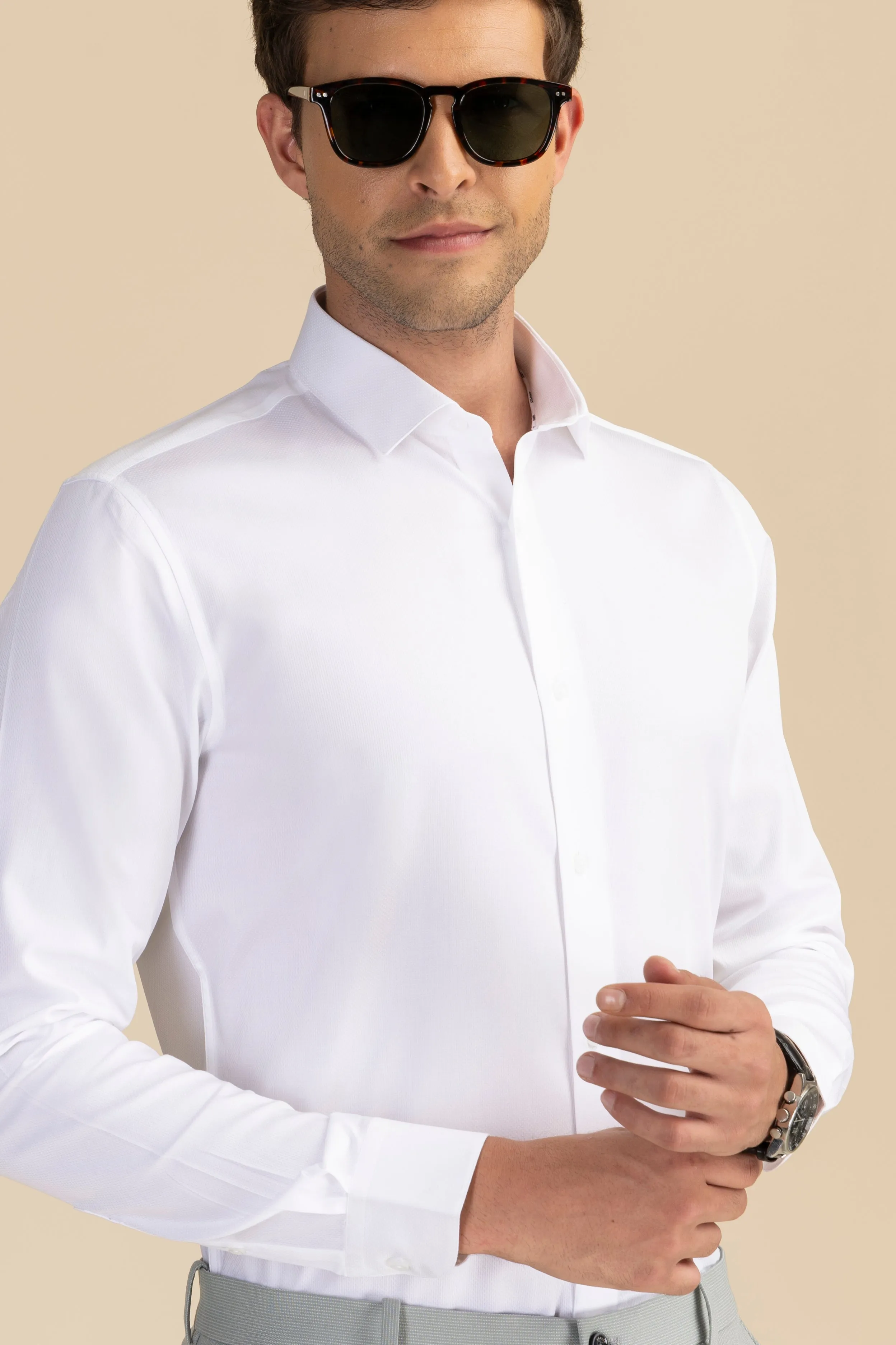 Pale White Shirt