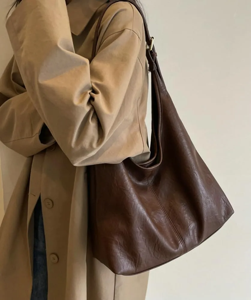 PU leather Hobo Bags for Women Stylish Slouchy Tote Handbag Large capacity 2pcs Vegan Tote Purse with Wallet